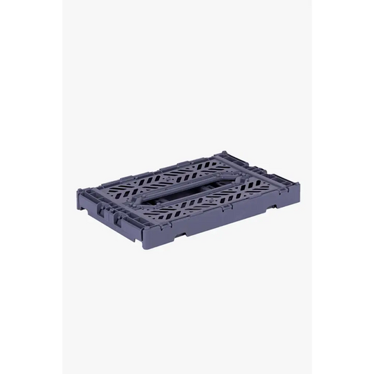 Foldable Storage Bins, Plastic Crate for Storage, Collapsible Crate, Utility Stackable Box Small Cobalt Blue - Luna Crates