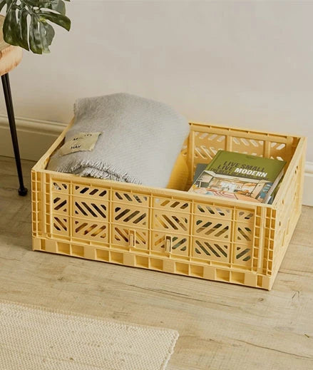 Large Foldable Stackable Storage Crates