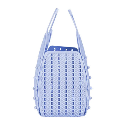 Baby Blue Foldable Mini Plastic Women's Tote Bag - Luna Crates