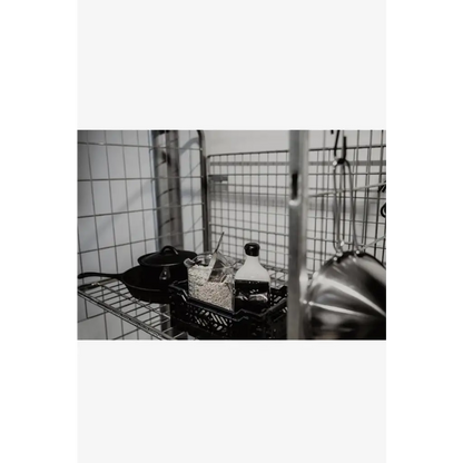 Foldable Storage Bins,Plastic Crate for Storage,Collapsible Crate,Utility Stackable Box Small Black - Luna Crates