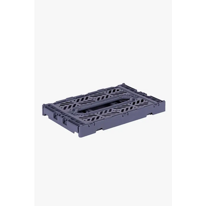 Foldable Storage Bins, Plastic Crate for Storage, Collapsible Crate, Utility Stackable Box Small Cobalt Blue - Luna Crates