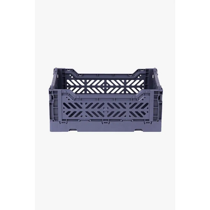 Foldable Storage Bins, Plastic Crate for Storage, Collapsible Crate, Utility Stackable Box Small Cobalt Blue - Luna Crates