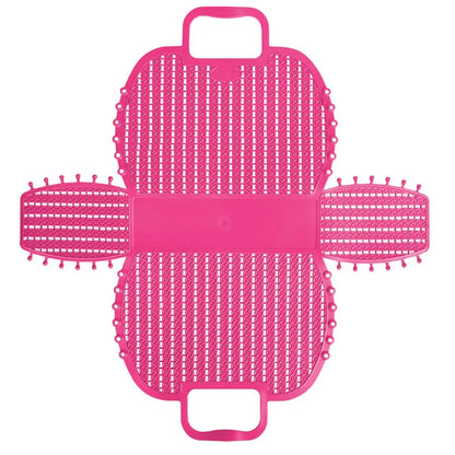 Hot Pink Foldable Mini Plastic Women's Tote Bag - Luna Crates