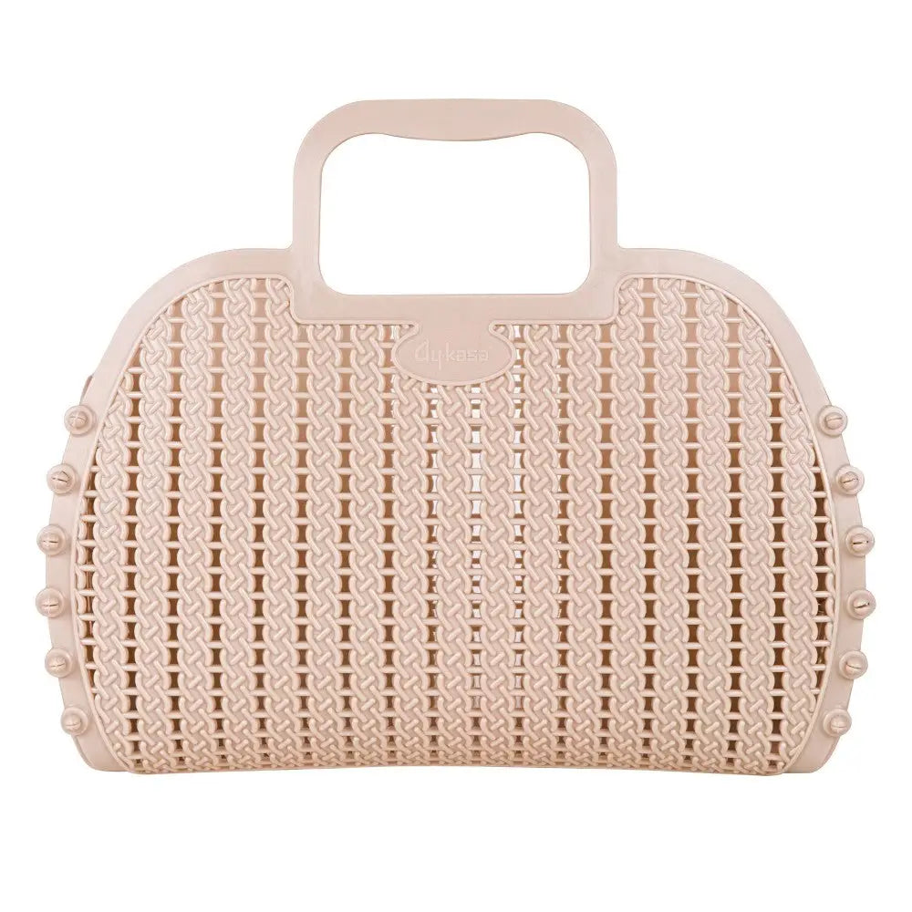 Milk Tea Foldable Mini Plastic Women's Tote Bag - Luna Crates