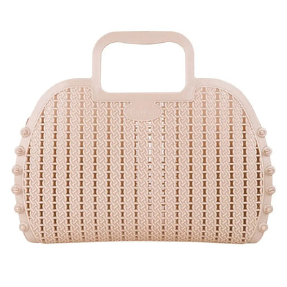 Milk Tea Foldable Mini Plastic Women's Tote Bag - Luna Crates