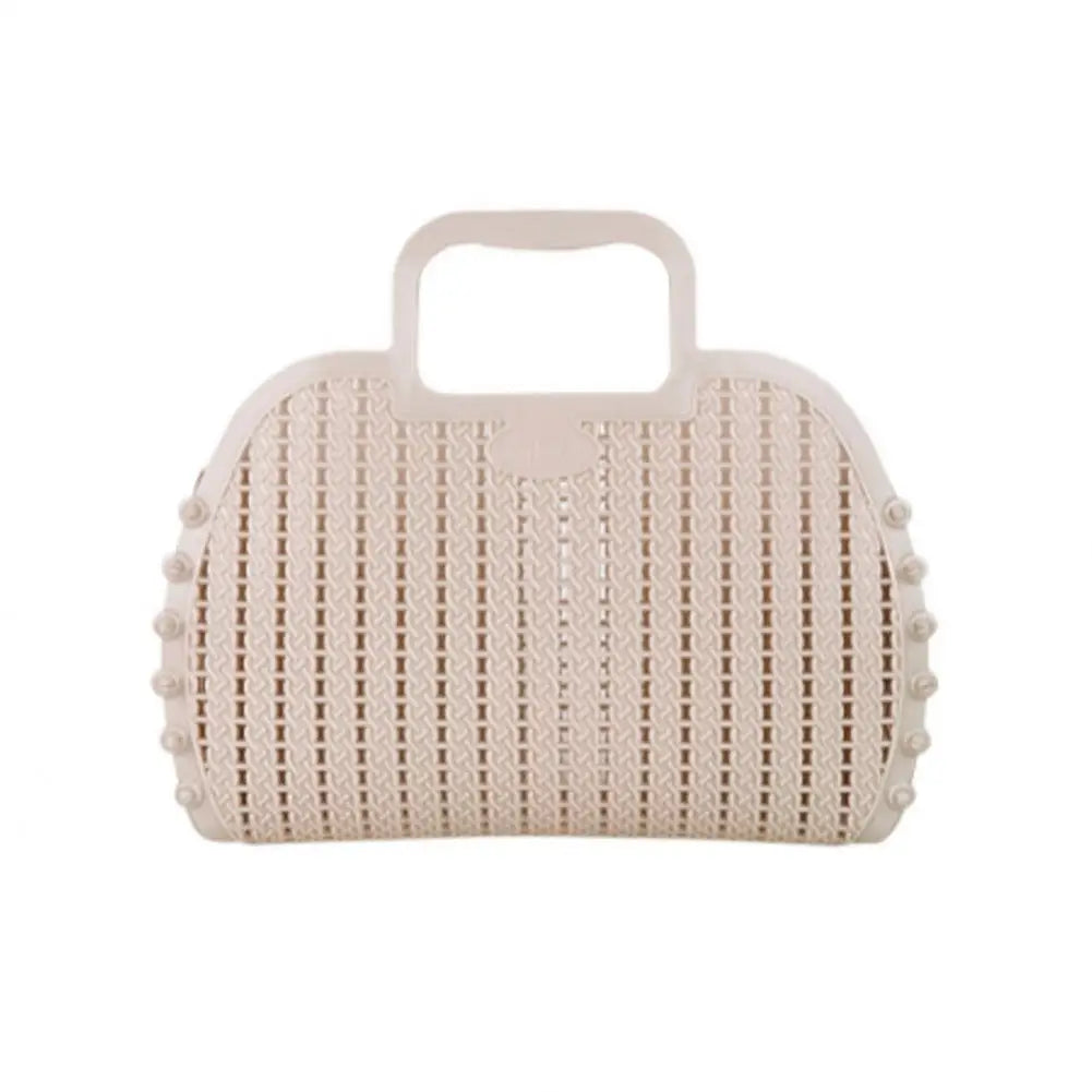 Sand Foldable Mini Plastic Women's Tote Bag - Luna Crates