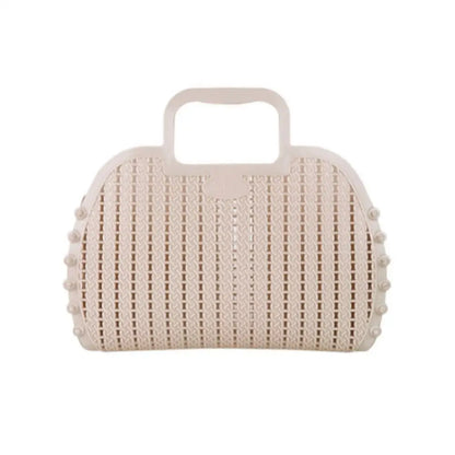 Sand Foldable Mini Plastic Women's Tote Bag - Luna Crates